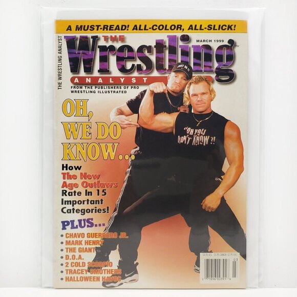 Wrestling Analyst Magazine New Age Outlaws Halloween Havoc Mar 1999 Unread Stock - Picture 1 of 8
